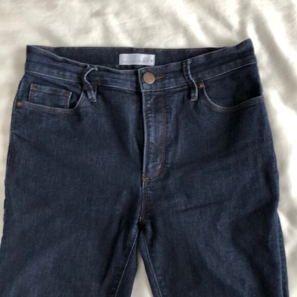 LOFT Skinny Blue Jeans, Size 2 - Picture 4 of 5